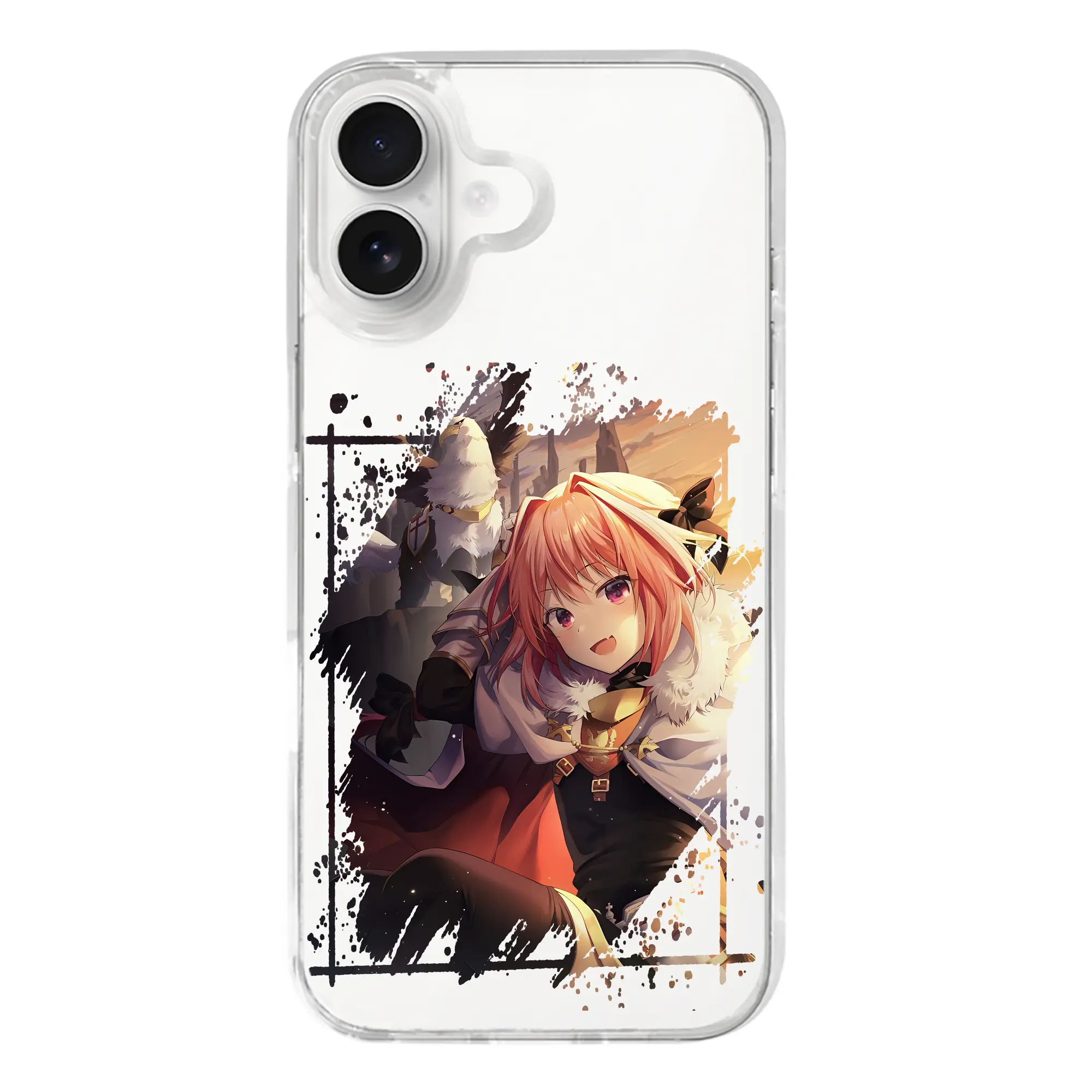 FGO グッズ,アストルフォ - iPhone 17シリーズ 透明スマホケース – 薄型・耐衝撃・精密フィット保護カバー